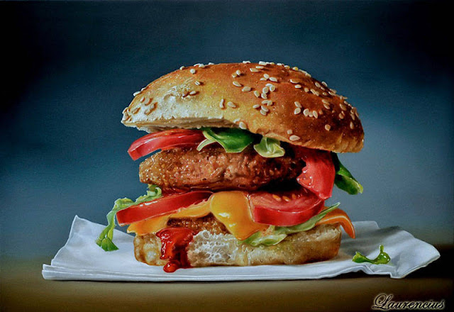 2-Lukisan-Makanan-Karya-Tjalf-Sparnaay-cheeseburger