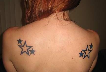 Star Tattoo Designs For Girls On Hip