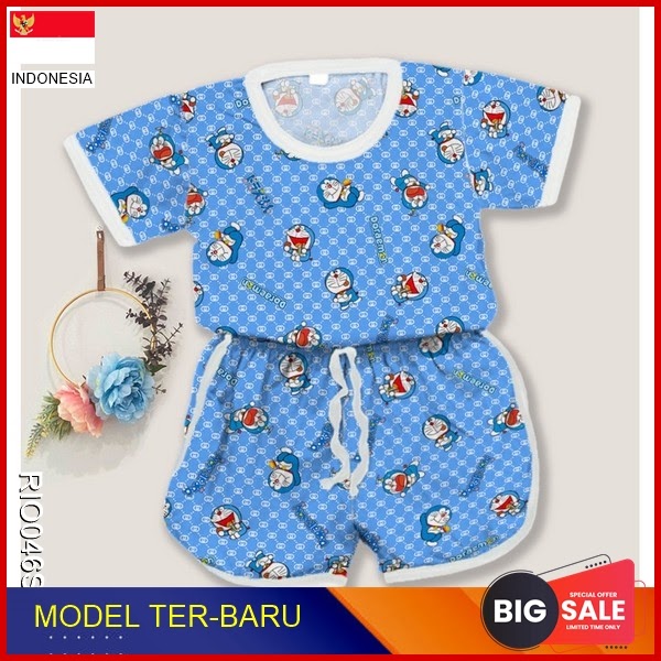 RIO046S285 Setelan Baju Anak Playful Wanita Colour Motif BMGShop