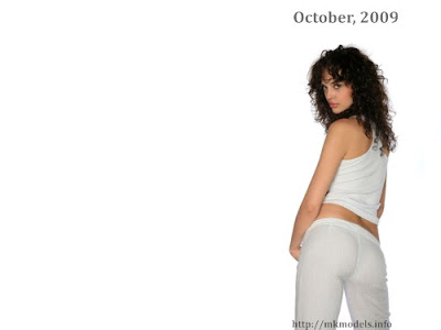 Milena Projkoska, wallpaper for October 2009
