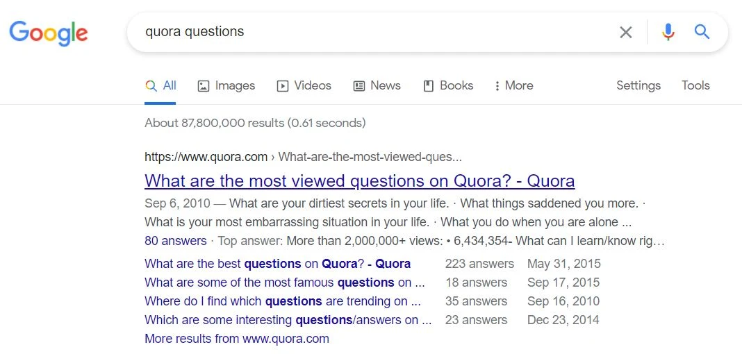 Generate Idea from Most Viewed Quora Questions