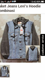 jaket Hoodie Jeans Lengan Sweeter