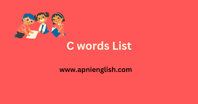 C words in Hindi | C letter words