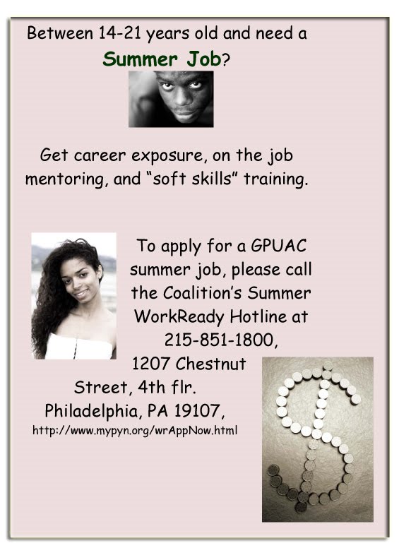 Summer Jobs for Philadelphia Area Youth