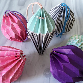 Origami Lantern gallery.  Tutorial using Silhouette Cameo by Nadine Muir from Silhouette UK Blog