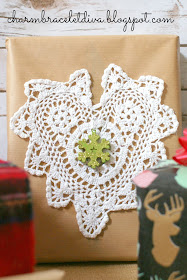 lace doily embellishment mini ornament