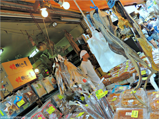 Pescado Seco en el Mercado de Pescado de Tsukiji, Tokio