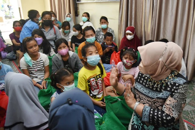 Nawal Lubis Halalbihalal Idulfitri 1443 H Bersama Anak dengan HIV/AIDS 