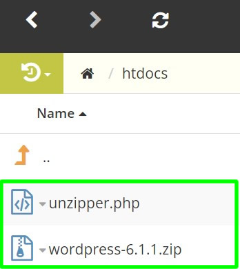 successfully uploaded unzipper.php to htdocs