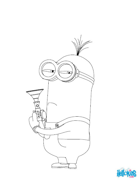 Minion Coloring Page Color Online Print  Despicable Me 
