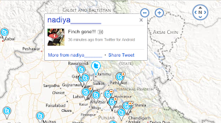 Embed Bing Twitter Maps to website