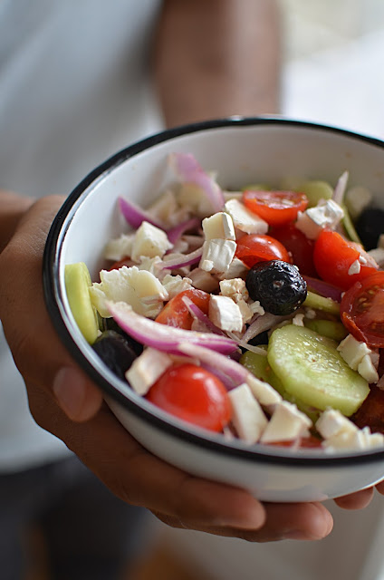 Salade grecque au chèvre 