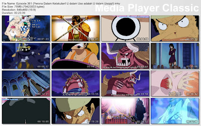 Download Film One Piece Episode 361 (Perona Dalam Ketakutan! U dalam Uso adalah U dalam Usopp!) Bahasa Indonesia