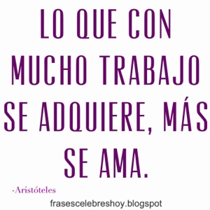 "frase de trabajo aristoteles"