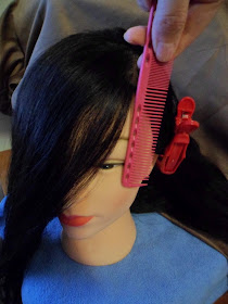 DIY how to cut leavy blunt bangs guide front