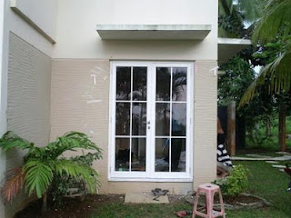 Surya Aluminium  Kusen Aluminium  3 putih  kaca polos 5mm