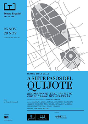 'A siete pasos del Quijote' recorrido por las calles y plazas del Barrio de las Letras