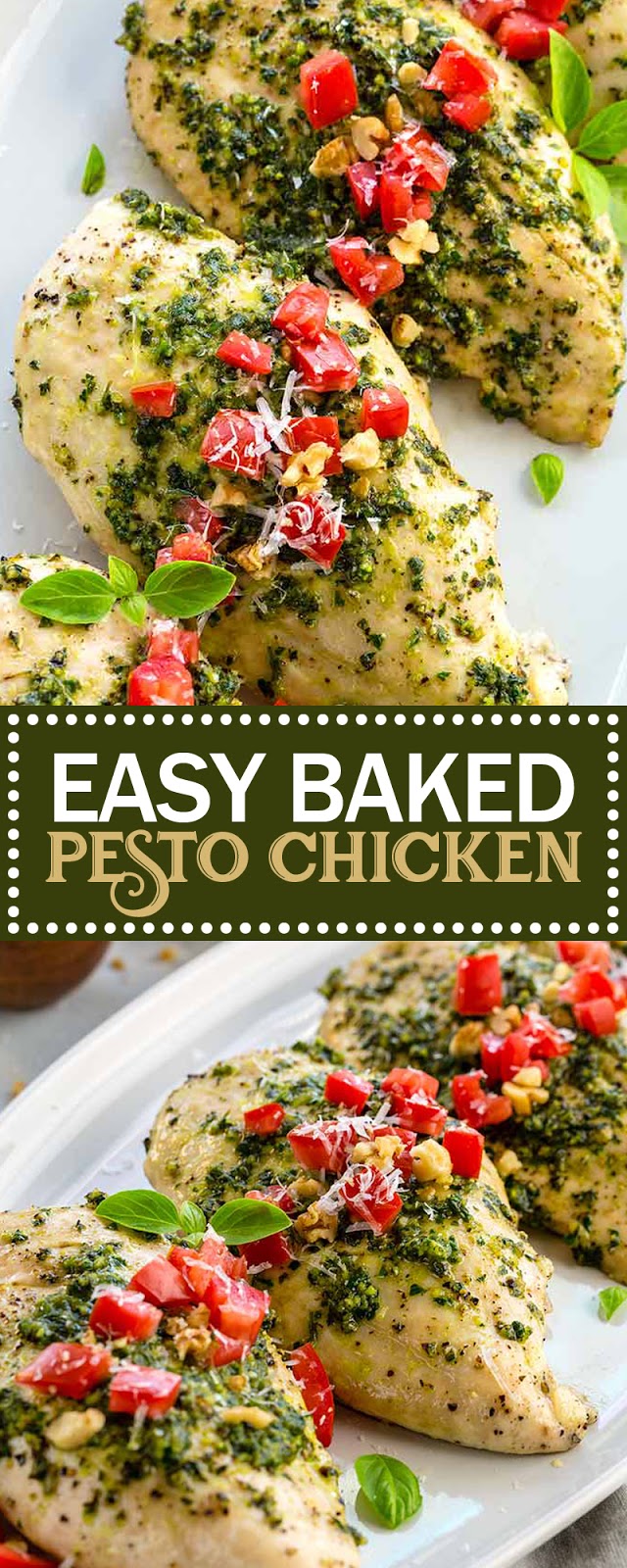 EASY BAKED PESTO CHICKEN