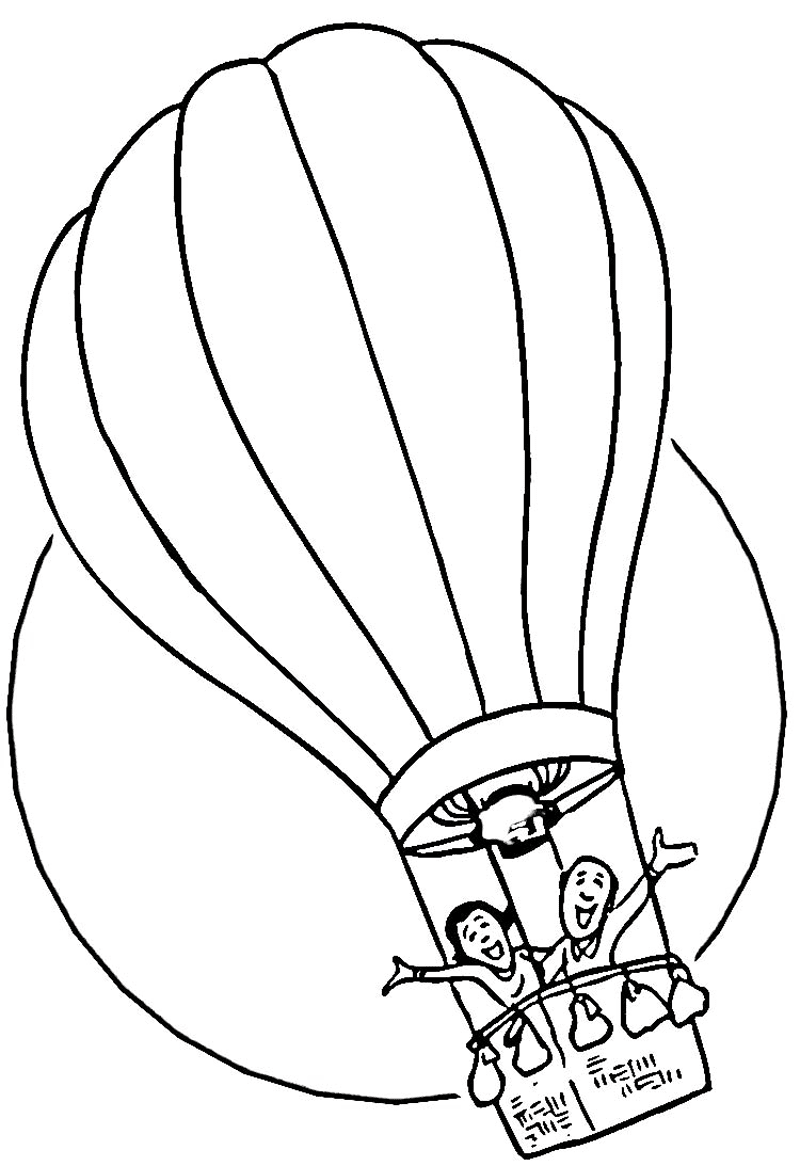  Gambar  Mewarnai Balon Udara Untuk  Anak  PAUD dan TK