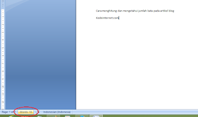 Cara Menghitung dan Mengetahui Jumlah Kata Pada Artikel Blog Dengan Mudah