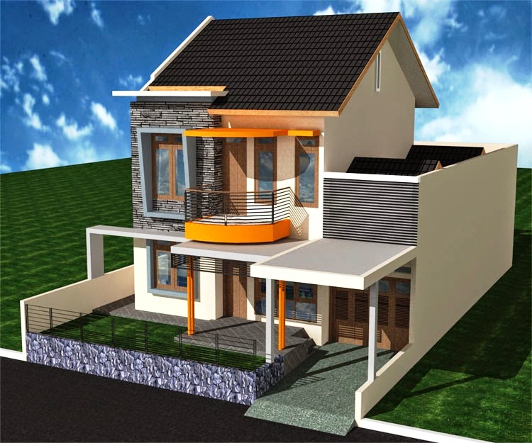 Gambar 10 Desain Balkon  Rumah Lantai 2 Minimalis  Terbaru  