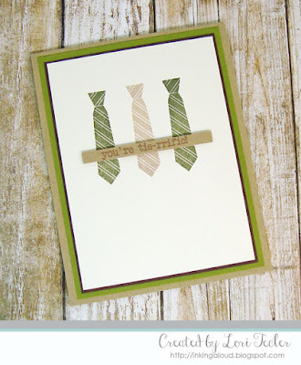 You're Tie-rrific card-designed by Lori Tecler/Inking Aloud-stamps from SugarPea Designs