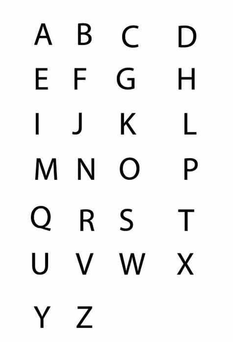 mixer printable alphabets