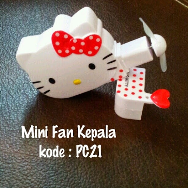 Mini Fan Hello Kitty Murah  Grosir Ecer Kepala Putih