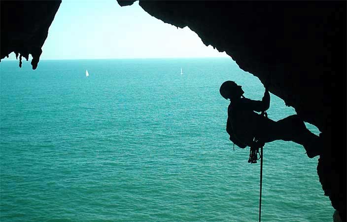 I'd enjoy rock climbing.