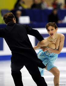 Nora Hoffmann and Maxim Zavozin of Hungary compete in the Ice Dance short dance during the ISU Grand Prix of Figure Skating 2010 in Beijing on December 10, 2010.