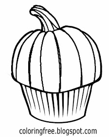 Pintable big pumpkin pie cupcake coloring drawing ideas for teens tastes just like moms home baking