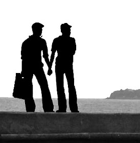 gay couple silhouette