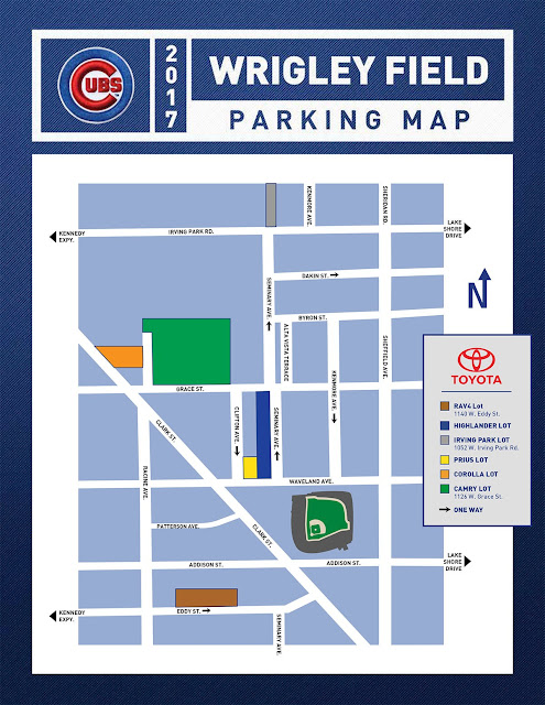 Wrigley Field Parking Map, toyota camry parking