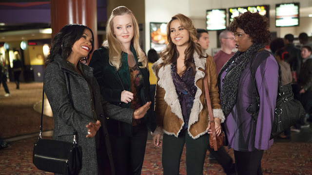 Scene with Nia Long, Amy Smart, Zulay Henao and Cocoa Brown, on Single Moms club