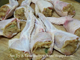 Just Try & Taste: Resep Sayap Ayam Isi (Tori no Teba)
