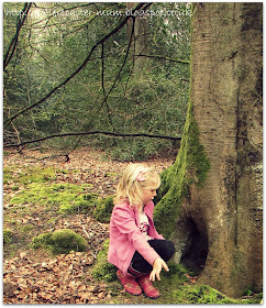 releasing faires through a fairy door at National Trust Waggoners Wells