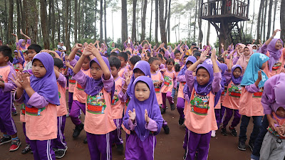 PERPISAHAN SEKOLAH DI LEMBANG | Dengan Konsep Field Trip Outbound meninggalkan kenangan manis