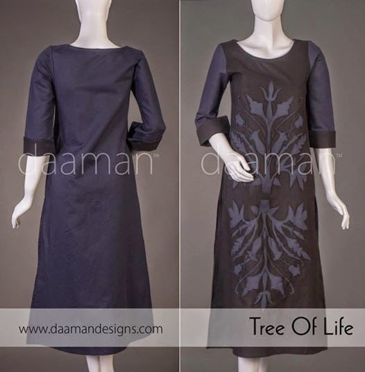 Winter Kurta Designs For Girls By Daaman 2014 & 2015