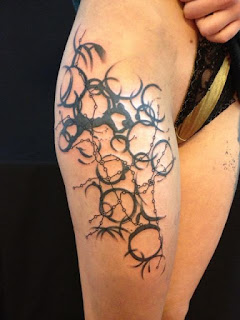 Abstract Flower Tattoo Designs