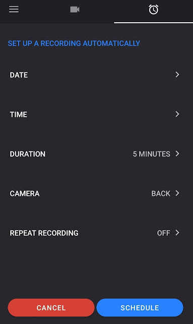 Quick Video Recorder Scheduler