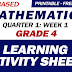 MELCs BASED - Learning Activity Sheets in MATH 4 (Quarter 1: Week 1)