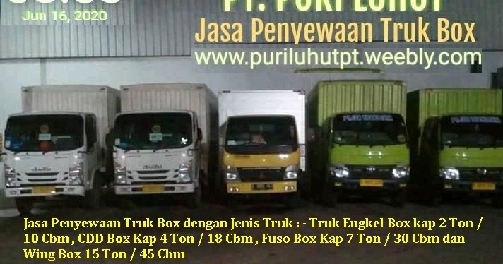 JASA PENYEWAAN TRUK  BOX  PT PURI LUHUT