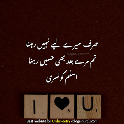 Poetry in Urdu 2 lines