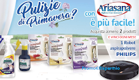 Logo Con Ariasana vinci ogni mese un aspirapolvere Philips Smart