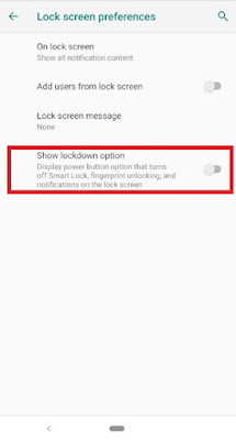 Cara Menggunakan Mode Penguncian [Lockdown] di Android P