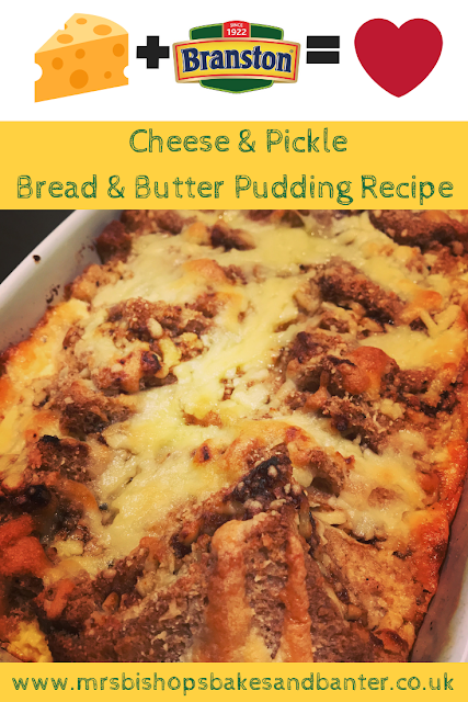 Cheese & Pickle Bread & Butter Pudding Recipe