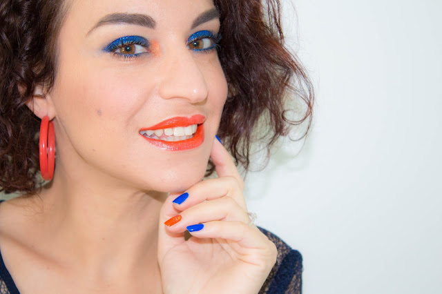 maquillage-orange-bleu