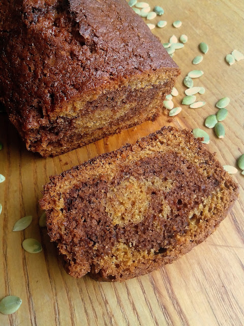 Ciasto dyniowe z kakao / Pumpkin Chocolate Swirl Bread