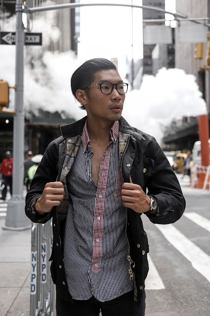 Menswear Blogger and Influencer wearing Sperry Loafers in City Prep Fall Style Look