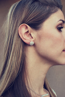 Silver post earrings for sale at shop.haroldstudio.com